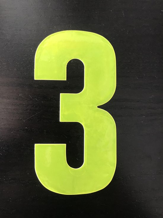 Gematigd Opschudding onze huisnummer sticker -reflecterend - nummer 3 - geel -plak cijfer - kliko  huisnummer-... | bol.com