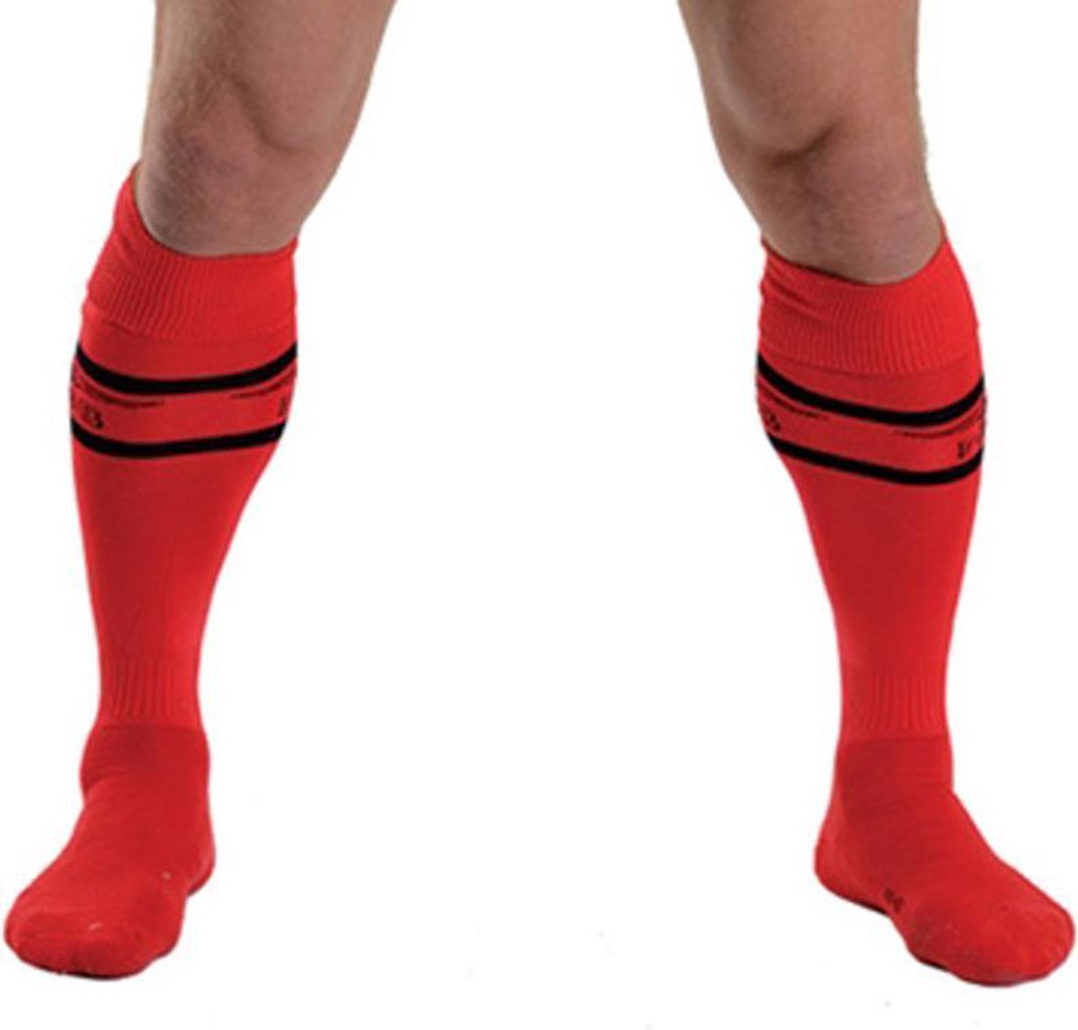 Mister b urban football socks with pocket red 38-41