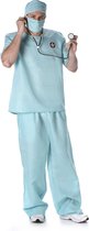 Karnival Costumes Verkleedpak Dokter Kostuum Heren Chirurg Kostuum Heren Carnavalskleding Heren - Polyester - Blauw 5-delig - Mt S