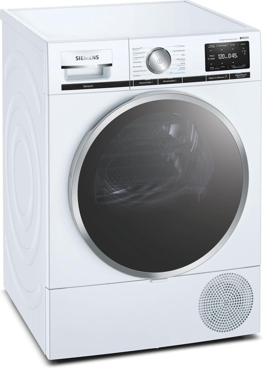Siemens Iq 800 Waschmaschine 9 Kg Siemens iQ800 WT47XEH9FF sèche-linge Autoportante Charge avant 9 kg A