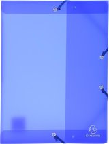 4x Chromaline PP Klasseerdoos rug 25 mm - A4, Blauw