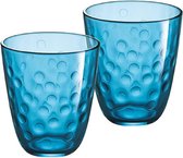 Luminarc Concepto Bulle Pepite Blauw Waterglazen 31 cl - Glas - (Set van 6) En Yourkitchen E-kookboek - Heerlijke Smulrecepten