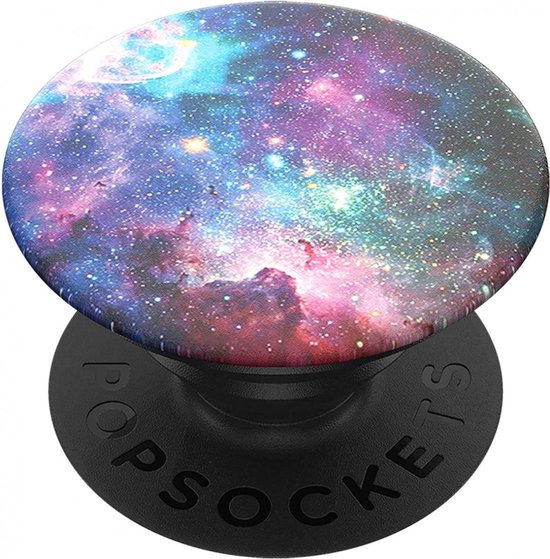 PopSockets PopGrip – Verwisselbare Telefoonbutton en Standaard – Blauw Nebula