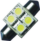 Auto LEDlamp - LED festoon/ buislamp 31mm - Xenon wit 8000K - 12 Volt