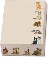 Bekking & Blitz - Memoblok - Memo blocnote - Notitieblok - Kunst - Dieren - Franciens katten - Francien van Westering - Uniek design