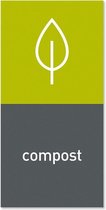 Afvalemmer Marker Magnetisch - Compost - Grijs - Simplehuman