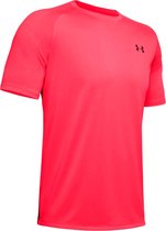 Under Armour Tech 2.0 Sportshirt - Maat XXL  - Mannen - koraalrood