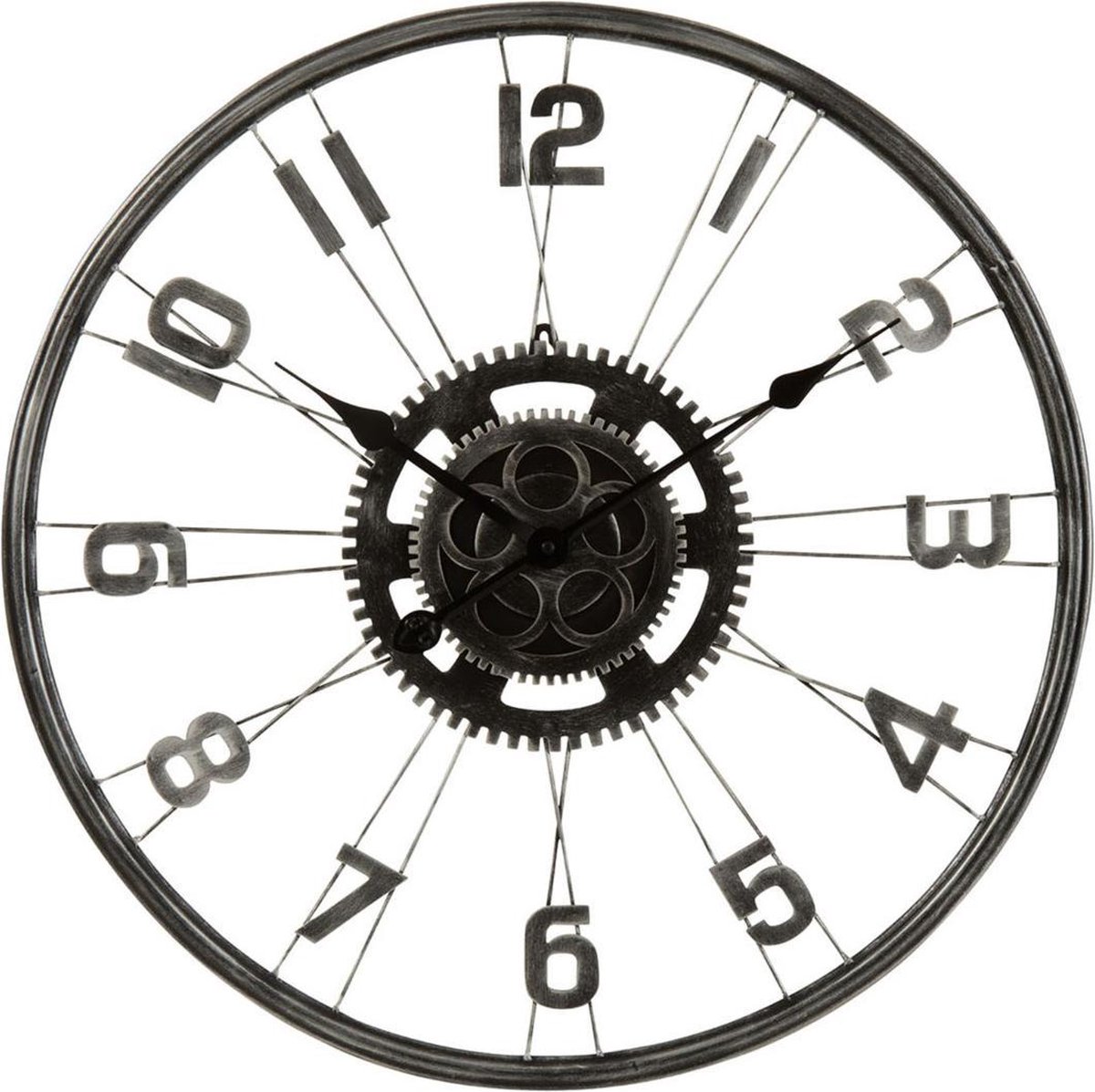 J-Line Klok Fietswiel Metaal Ø60 | bol.com