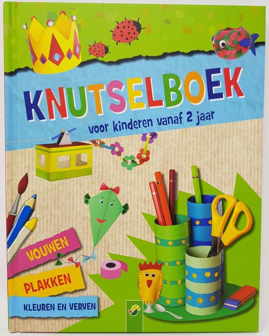 Entertainment Laboratorium Vergelding KNUTSELBOEK - knutselen - kinderen - vanaf 2 jaar oud - vouwen - plakken -  kleuren -... | bol.com