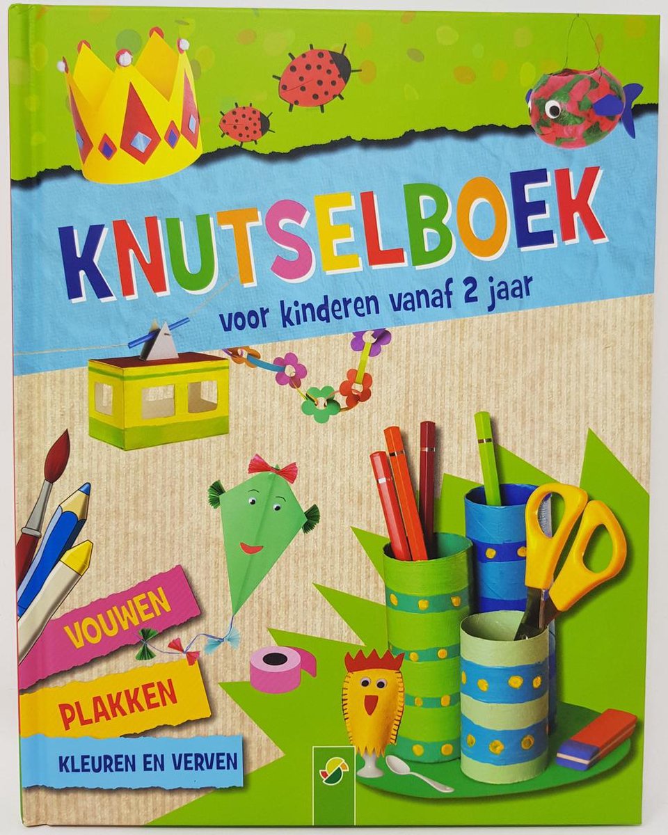 Anoi Tegenstander Trolley KNUTSELBOEK - knutselen - kinderen - vanaf 2 jaar oud - vouwen - plakken -  kleuren -... | bol.com