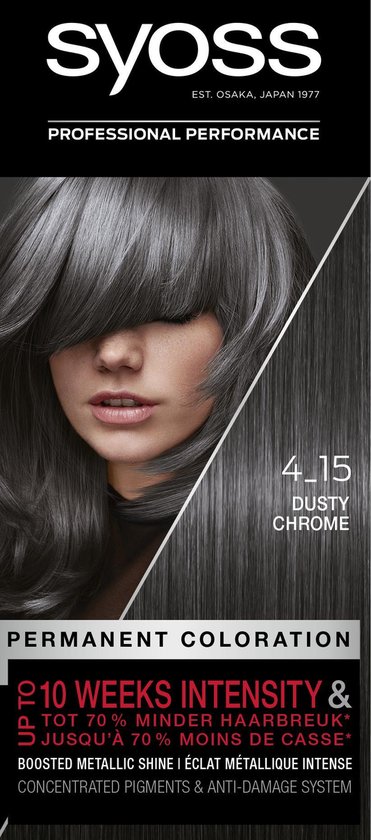 druk openbaar aanpassen SYOSS Color baseline 4-15 Dusty Chrome haarverf - 1 stuk | bol.com