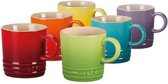 Le Creuset Set Van 6 Mokken 350 ml Regenboog Kleuren