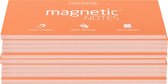 Magnetic Notes, set van 10 notitieboekjes maat L (100x200mm)x100 sheets Peachy