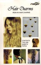 Hair Charms - Haar juwelen - Hartjes Goud