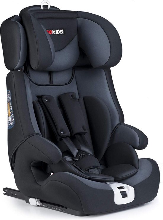 Autostoel kinderen - ISOFIX - 9 tot 36 kg - met zijbescherming - grafiet |