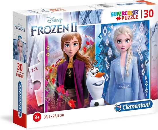 Clementoni - Puzzel 30 Stukjes Frozen 2, Kinderpuzzels, 3-5 jaar, 20251