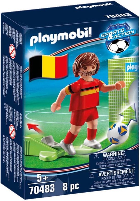 PLAYMOBIL Sports & Action Joueur de foot Belge - 70483 | bol.com