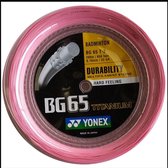 Yonex BG65 Titanium badmintonsnaar - coil 200m - roze
