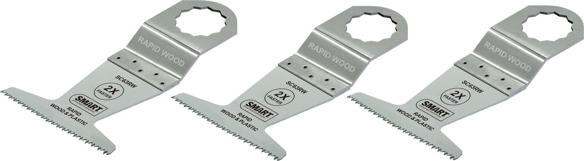 SMART Blades RapidWood Supercut & Vecturo Multitool Zaagblad - Hout/Plastic - 32x51mm - 3 stuks