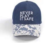 Baseball cap Tresanti met denim en bloemenprint