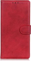 Retro rood agenda case hoesje Samsung Galaxy A41