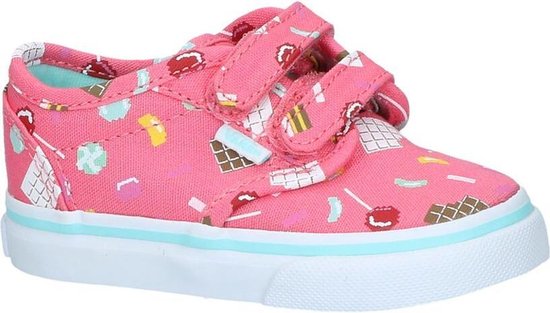 Vans V Sneakers Kids Meisjes - maat 23,5 - (Sweet Treat) Strawberry Pink | bol.com