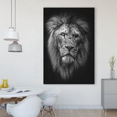 Canvas Schilderij Leeuwen Kop | 75 x 100 cm | PosterGuru