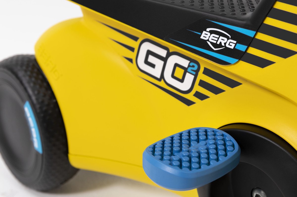 BERG GO2 SparX Loopauto en Trapauto - Speelgoed vanaf 1 jaar - Uitklapbare pedalen - 10 tot 30 maanden - Geel — afbeelding 8