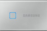 Samsung Portable T7 Touch - Externe SSD - USB C 3.2 - Inclusief USB C en USB A kabel - 500 GB - Zilver