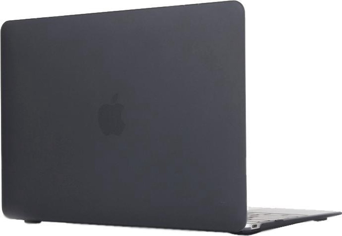 Macbook 12 INCH Case Cover Hoes (A1534)| + Dust Plugs|Zwart / Black