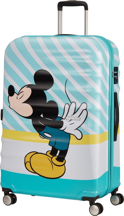 American Tourister Kinderkoffer - Wavebreaker Disney Spinner77/28 Disney (Large) Mickey Blue Kiss