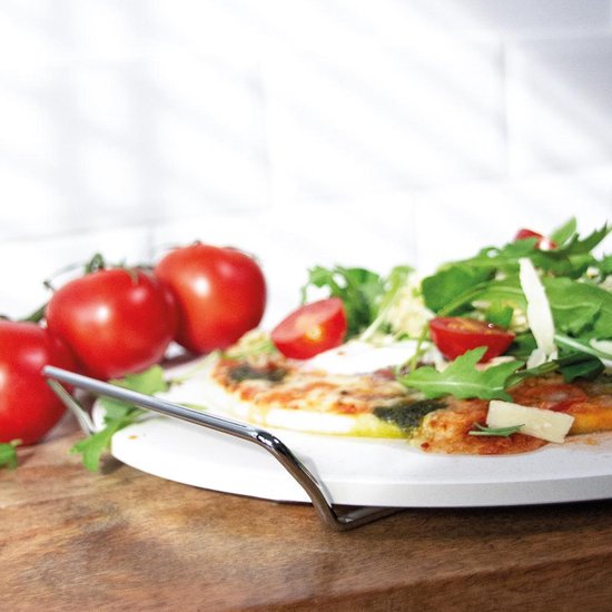 Pizzasteen BBQ & Oven | Pizzaplaat voor de lekkerste bereiding van een pizza op jouw barbecue of in de oven | Pizza Stone Rond | Medium (33 cm)