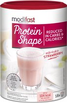 Bol.com Modifast Protein Shape Milkshake Aardbei - 540 gr aanbieding