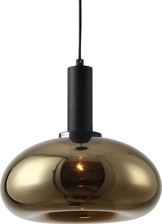 plastic Justitie afbreken Chiq Interior Amore - Design Hanglamp Glas - Ø28cm - Goud | bol.com