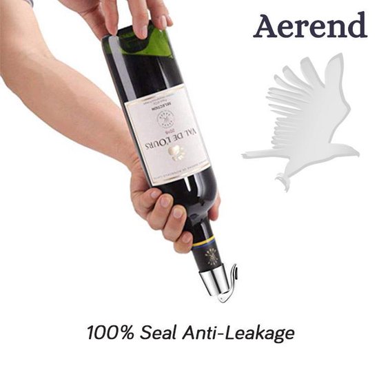 Tutor eenvoudig Hobart AEREND wijnstopper met hendel van roestvrij staal, herbruikbare rubberen...  | bol.com