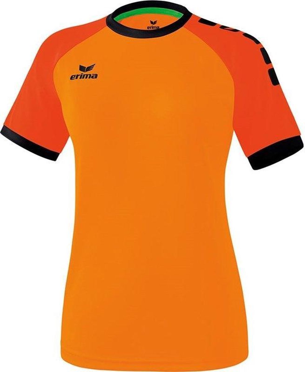 Erima Zenari 3.0 Shirt Korte Mouw Dames - Oranje / Mandarine / Zwart | Maat: 46