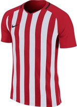 Nike Striped Division III Shirt Korte Mouw Kinderen - Rood / Wit | Maat: 152