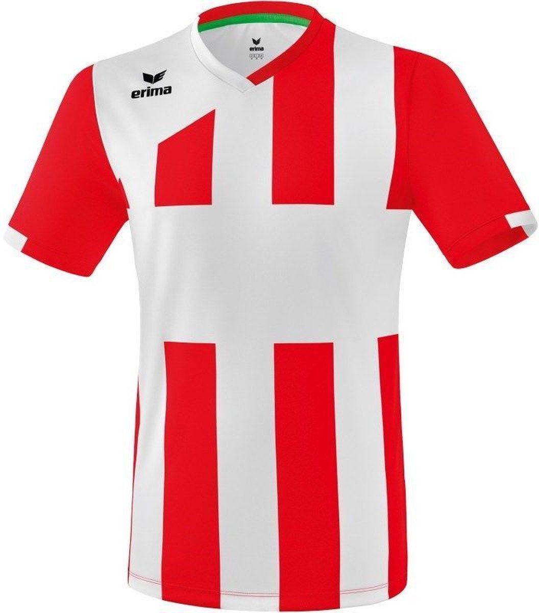 Erima Siena 3.0 Shirt Korte Mouw - Rood / Wit | Maat: XXL