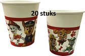 Paw Patrol part bekers - karton - set van 20 stuks