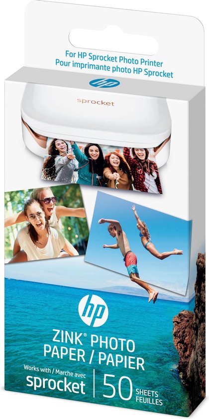 HP Sprocket zelfklevend fotopapier - 50 vel - HP