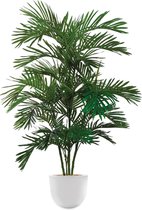 HTT - Kunstplant Areca palm in Eggy wit H150 cm
