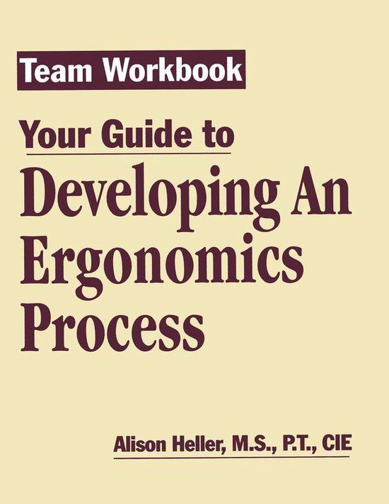 Team Workbook-Your Guide To Developing An Ergonomics Process - cover