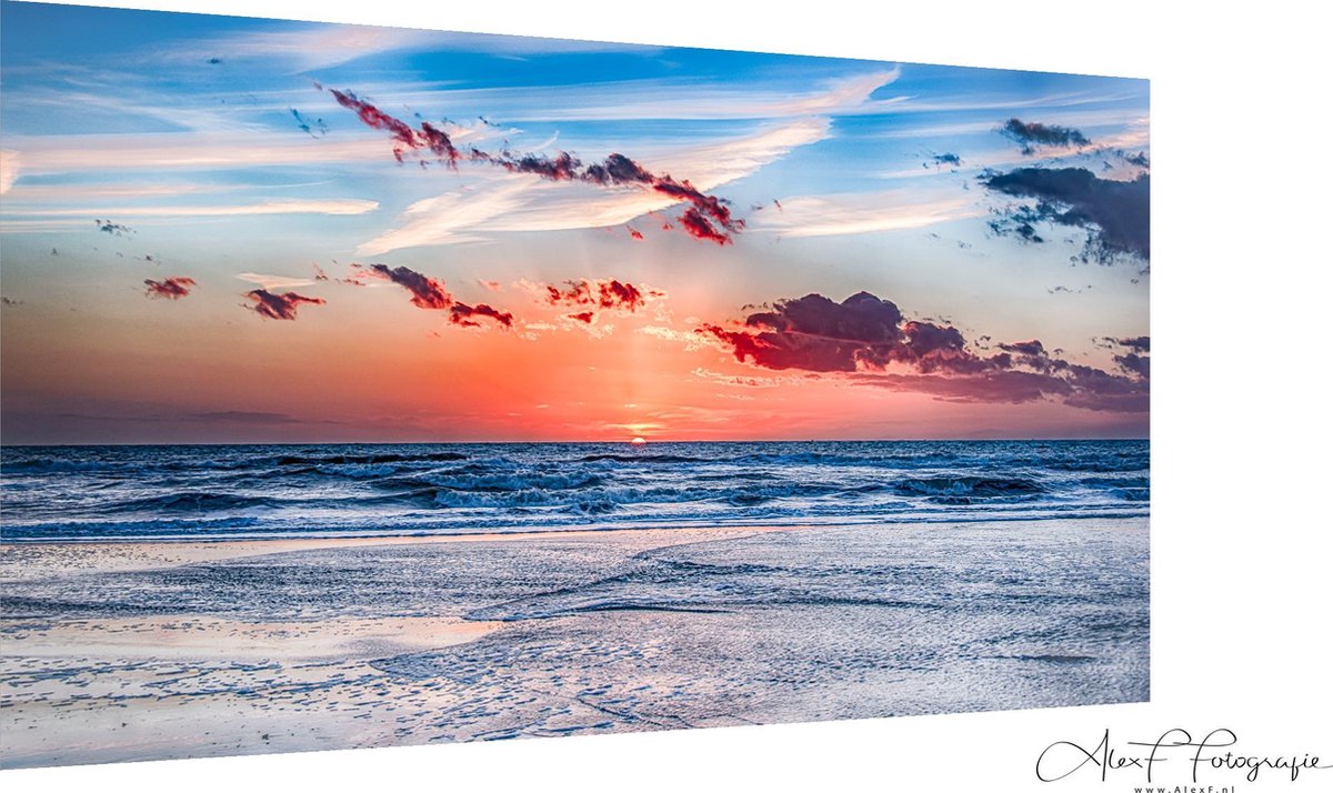 Alex F Fotografie Foto op Canvas, Last Light (120x70cm) Multi colour