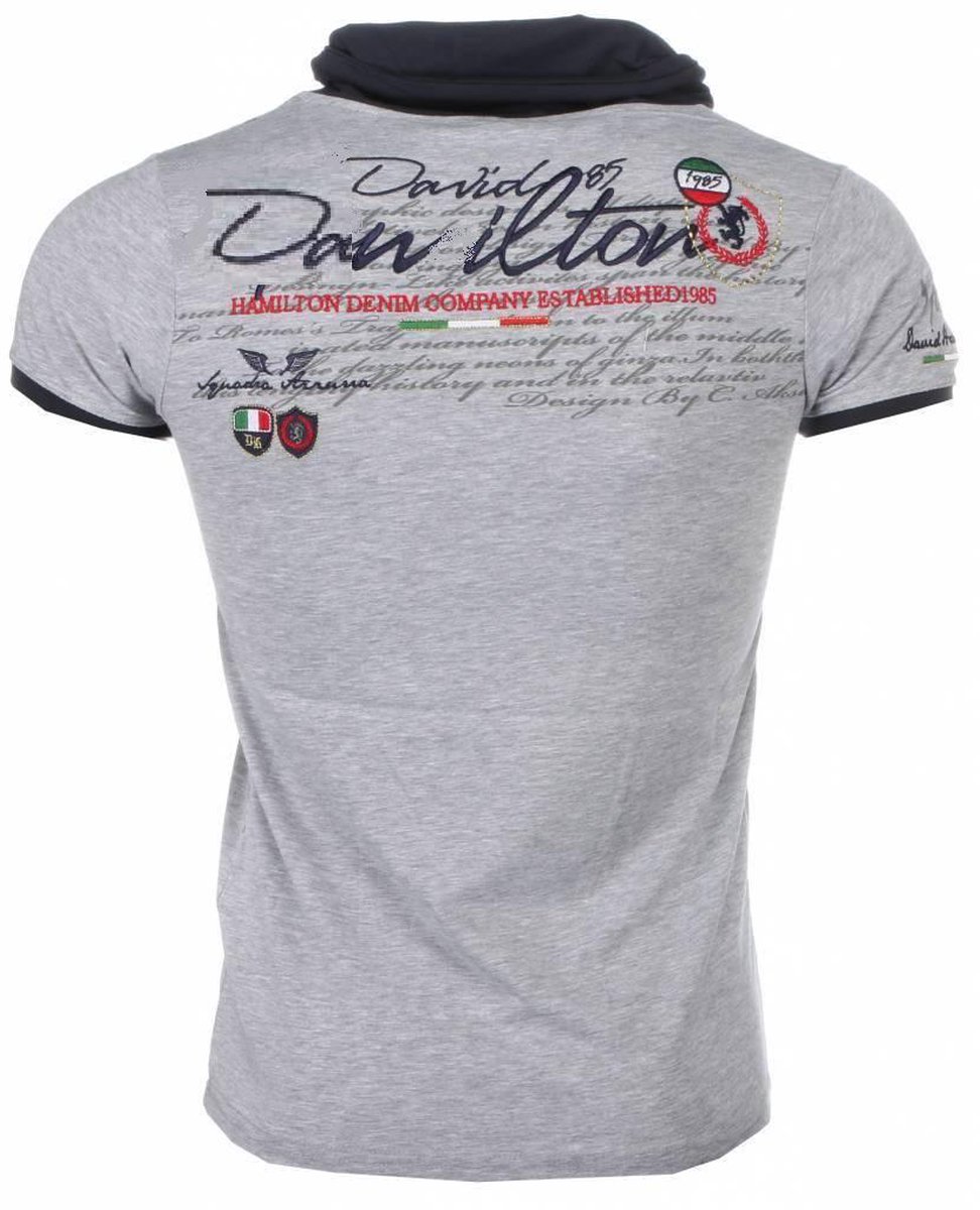 T-shirt italien David Copper - Col châle à manches courtes Homme - Royal  Club -... | bol.com
