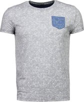 Blader Motief Summer - T-Shirt - Grijs