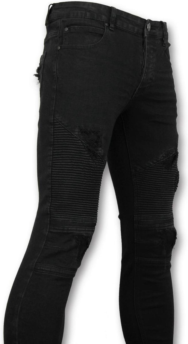 TRUE RISE Zwarte biker jeans - Skinny jeans voor heren - 3010-2 - Maten: 28  | bol.com