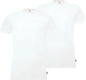 Levi's - T-shirt Ronde Hals Wit 2Pack - XL - Slim-fit