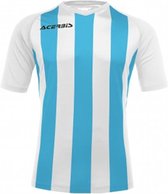 Acerbis Sports JOHAN STRIPED S/SL JERSEY (Sportshirt) WHITE/LIGHT BLUE 4XS height JR: 156/165 .061 height JR: 120/132 .071