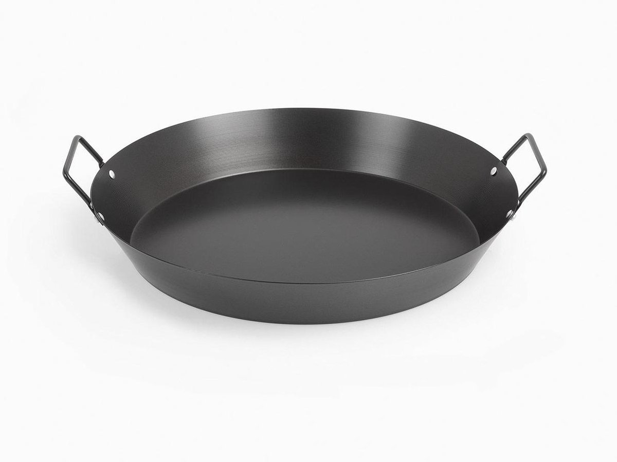 Paella Pan Professioneel, Zwart, 36x36x4 cm, Risolì