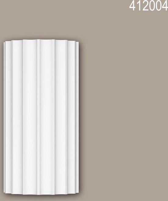 Volle zuilen segment Profhome 412004 Gevellijst Zuil Gevelelement Ionische stijl wit